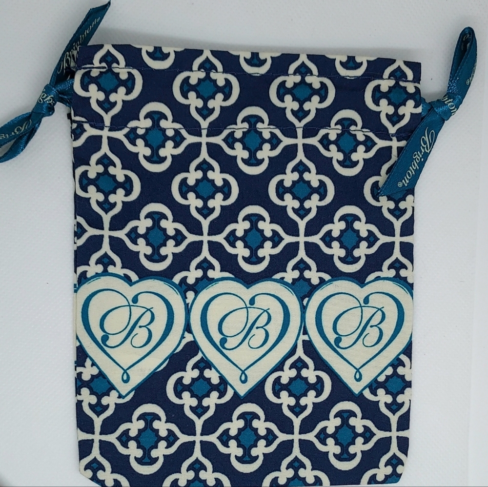 Brighton Jewlery Dust Bag ~Blue Hearts